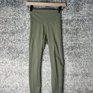 Everlane Leggings Womens XS‎ Green ReNew High Rise Ankle Yoga Pants Stretch